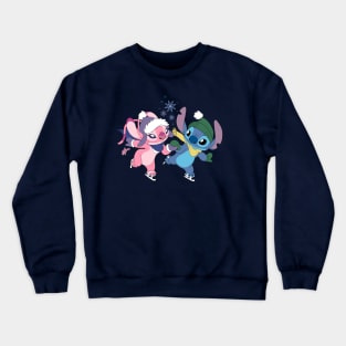 Stitch & Angel Skaters Crewneck Sweatshirt